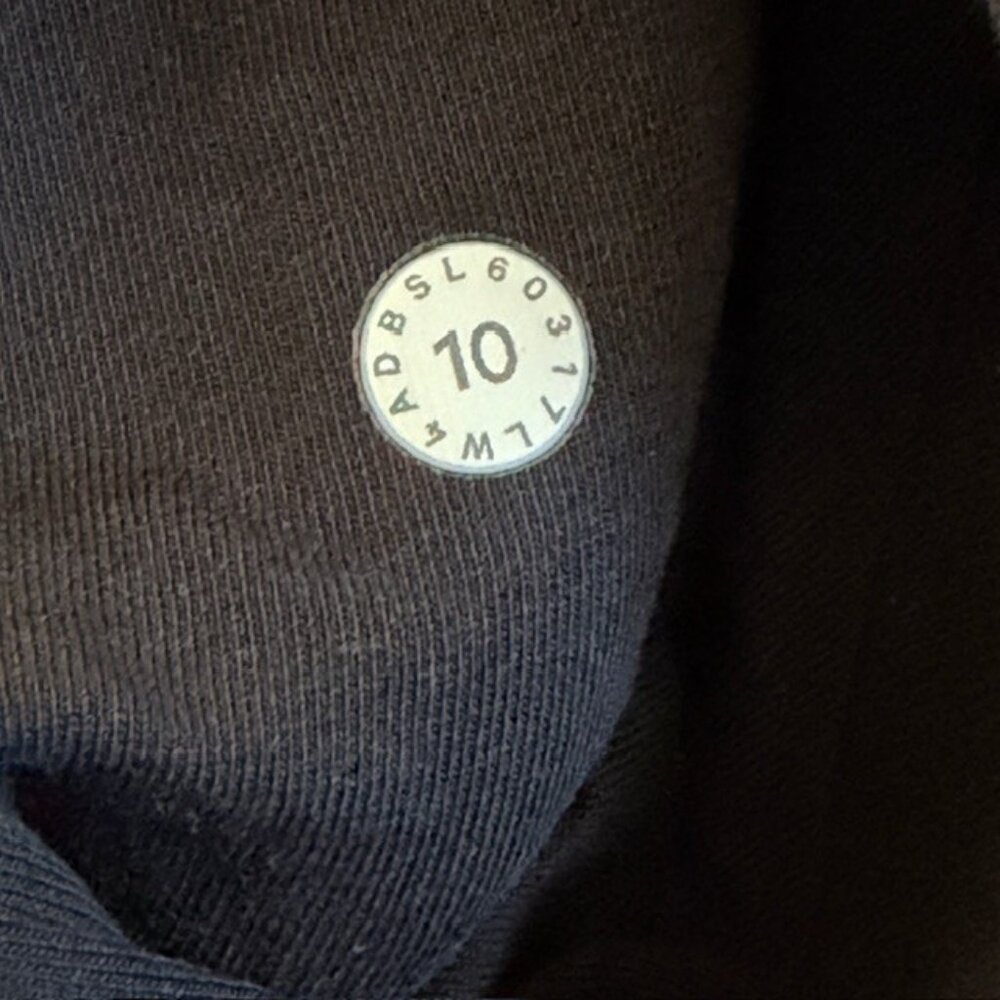 LULULEMON Scuba Full Zip Hoodie Sweatshirt Black Sz 10 - Picture 14 of 14